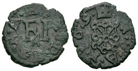 Philip III (1598-1621). 4 cornados. 1609. Pamplona. Ae. 3,06 g. VF. Est...20,00.