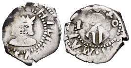 Philip III (1598-1621). Dieciocheno. 1610. Valencia. (Cal-511). Ag. 2,18 g. Fecha parcialmente visible. Almost VF. Est...20,00.