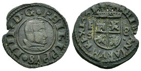 Philip IV (1621-1665). 8 maravedís. 1661. Segovia. S. (Cal-1531). (Jarabo-Sanahuja-M541). Ae. 1,76 g. Almost VF. Est...15,00.