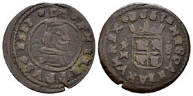 Philip IV (1621-1665). 8 maravedís. 1663. Trujillo. M. (Cal-1641). (Jarabo-Sanahuja-M740). Ae. 2,48 g. Choice F. Est...15,00.