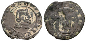 Philip IV (1621-1665). 8 maravedís. Ae. 1,32 g. Reverso incuso. Rara. VF. Est...50,00.