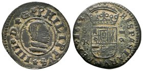 Philip IV (1621-1665). 16 maravedís. 1663. Sevilla. R. (Jarabo-Sanahuja-M612). Ae. 4,62 g. Choice F. Est...12,00.