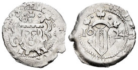 Philip IV (1621-1665). Dieciocheno. 1624. Valencia. (Cal-1099). Ag. 2,20 g. It retains some luster. Almost VF. Est...20,00.