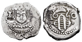 Philip IV (1621-1665). Dieciocheno. 1650. Valencia. (Cal-1116). Ag. 2,31 g. I 8 entre el busto. Choice VF. Est...25,00.