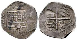 Philip IV (1621-1665). 2 reales. Toledo. P. (Cal-tipo 164). Ag. 6,81 g. Fecha no visible. Choice F. Est...20,00.