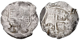 Philip IV (1621-1665). 8 reales. Fecha no visible. México. D. Ag. 27,32 g. Choice F. Est...125,00.