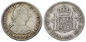 Charles III (1759-1788). 1 real. 1776. México. FM. (Cal-1558). Ag. 3,23 g. Choice F/Almost VF. Est...15,00.