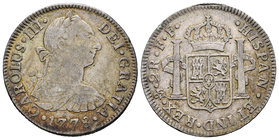 Charles III (1759-1788). 2 reales. 1778. México. FF. (Cal-1345). Ag. 6,67 g. Choice F. Est...25,00.