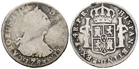 Charles III (1759-1788). 4 reales. 1783. Potosí. PR. (Cal-1191). Ag. 12,35 g. F/Choice F. Est...30,00.
