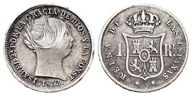 Elizabeth II (1833-1868). 1 real. 1852. Madrid. Ag. 1,29 g. Almost VF. Est...15,00.