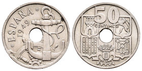 Estado Español (1936-1975). 50 céntimos. 1949. Madrid. (Cal-104). 4,14 g. Flechas invertidas. AU. Est...18,00.