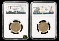 Cospel sin acuñar de 100 pesetas 1983 de Juan Carlos I.Encapsulada por NN Coins como MS 60. Est...20,00.