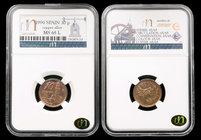 Juan Carlos I (1975-2014). 10 pesetas. 1996. Madrid. Encapsulada por NN Coins como MS 65 Acuñada en aleación de cobre. Est...15,00.