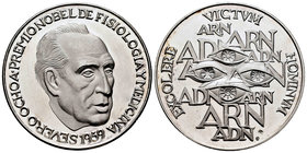 Spain. Medalla. 1959. Ag. 24,63 g. Premio Nobel Fisiología. PR. Est...25,00.