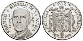 Spain. Medalla. 1975. Ag. 10,24 g. Fallecimiento de Francisco Franco. PR. Est...15,00.