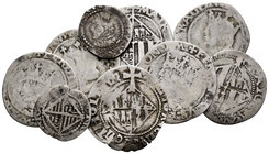 Lote de 9 monedas de plata acuñadas en Mallorca. Módulos diferentes. Fernando el Católico a Felipe IV. Muy interesante. A EXAMINAR . Almost F/Choice F...