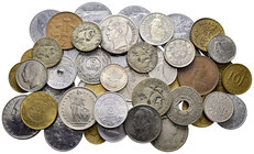 Lote de 48 monedas de distintos países, como Portugal, Marruecos y Suiza, entre otros. A EXAMINAR . VF/AU. Est...25,00.