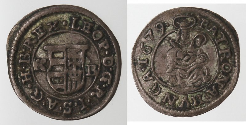Monete Estere. Ungheria. Leopoldo I. 1657-1705. Denaro 1679. Ag. Km. 152. Peso g...