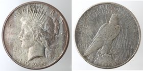 Monete Estere. Usa. Dollaro Peace 1925. Ag. 900. Peso gr. 26,72. BB.