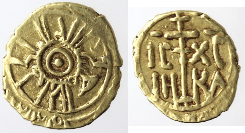 Zecche Italiane. Messina. Ruggero II. 1105-1154. Tarì. Au. Sp. 63. Peso gr.1,01....