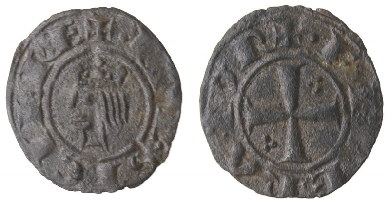Zecche Italiane. Messina o Brindisi. Federico II. 1197-1250. Denaro del 1225. MI...