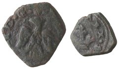 Zecche Italiane. Messina. Filippo IV. 1621-1665. Picciolo. Ae. Sp. 177. Peso gr. 0,63. Diametro mm. 12. qBB. Decentrata. RRR.
