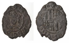 Zecche Italiane. Napoli. Alfonso I d'Aragona. 1442-1459. Denaro. Mi. D/ Busto frontale. R/ Stemma. MI. Biaggi 1665. Peso 048 gr. Diametro mm. 15. MB+....