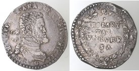 Importante Collezione del Vicereame. I° parte. Napoli. Filippo II. 1556-1598. Ducato 1572. Ag. P.R. 12. Peso gr. 29,86. Diametro mm. 39. qSPL. Simbolo...