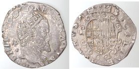 Importante Collezione del Vicereame. I° parte. Napoli. Filippo II. 1556-1598. Tarì. Ag. P.R. 29a. Peso gr. 5,85. Diametro mm. 24,50. qFDC. Conservazio...