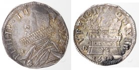 Importante Collezione del Vicereame. I° parte. Napoli. Filippo III. 1598-1621. 15 Grana 1619. Ag. P.R. 15. Peso gr. 3,74. Diametro mm. 24. Schiacciatu...