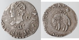 Importante Collezione del Vicereame. I° parte. Napoli. Filippo III. 1598-1621. Mezzo Carlino. Ag. P.R. 22a. Peso gr. 1,07. Diametro mm. 16,50. BB.