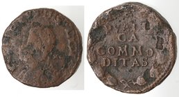 Importante Collezione del Vicereame. I° parte. Napoli. Filippo IV. 1621-1665. Pubblica 1622 sigle MC. AE. P.R. 52. Peso 15,04 gr. Diametro mm. 28. qMB...
