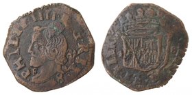 Importante Collezione del Vicereame. I° parte. Napoli. Filippo IV. 1621-1665. Grano 1648. Ae. P.R. 78. Peso gr. 8,43. Diametro mm. 29. BB+. Esemplare ...