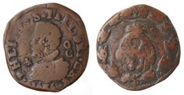 Importante Collezione del Vicereame. I° parte. Napoli. Filippo IV. 1621-1665. Tornese 1636, simbolo ape?. Ae. P.R. 100. Peso gr. 5,12. Diametro mm. 25...