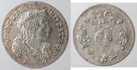 Importante Collezione del Vicereame. I° parte. Napoli. Carlo II. 1674-1700. Tarì 1693. Ag. Magliocca 24. Peso gr. 4,37. Diametro mm. 25. Colpett0 al c...