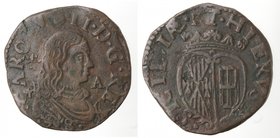 Importante Collezione del Vicereame. I° parte. Napoli. Carlo II. 1674-1700. Grano 1678. Ae. P. R. 53. Peso gr. 8,43. Diametro mm. 27,50. BB+.