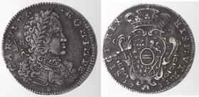 Importante Collezione del Vicereame. I° parte. Napoli. Carlo VI. 1711-1734. Tarì 1731. Ag. Magliocca 93. Peso gr. 4,30. Diametro mm. 25. qSPL. Patina ...