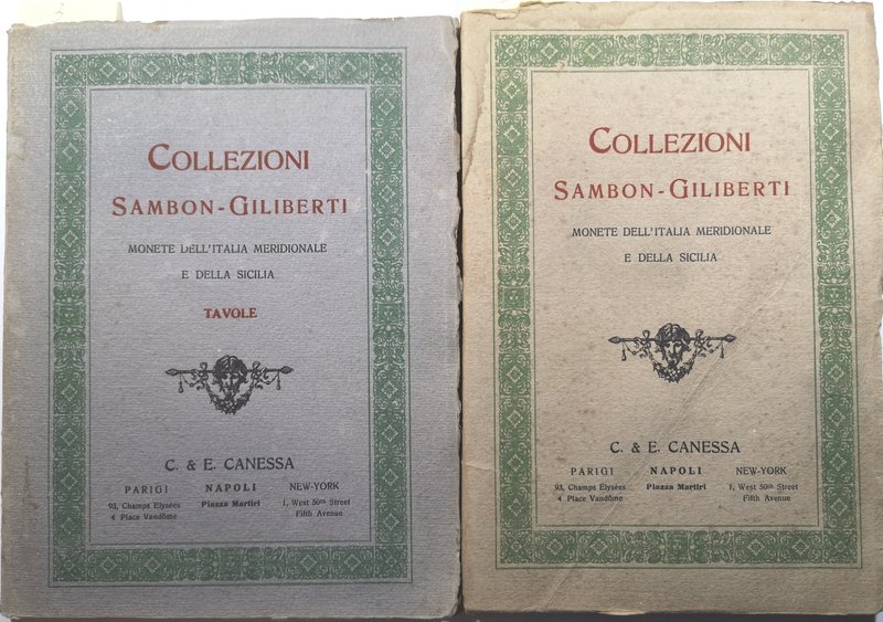 Libri. Canessa. Collezione Sambon Gilberti. Monete dell’Italia Meridionale e del...