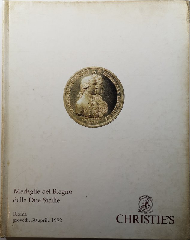 Libri. Christie's. 1992. Medaglie del Regno delle Due Sicilie. Importante raccol...