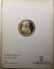 Libri. Christie's. 1992. Medaglie del Regno delle Due Sicilie. Importante raccolta di medaglie borboniche. Usato.