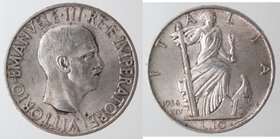 Casa Savoia. Vittorio Emanuele III. 1900-1943. 10 lire 1936 Impero. Ag. Gig. 64. SPL+.