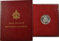 Vaticano. Sede Vacante Settembre 1978. 500 lire. Ag. Gig. 305. FDC. Con confezione della zecca.