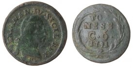 Zecche Italiane. Napoli. Ferdinando IV. Tornese 1791. Ae. qBB.