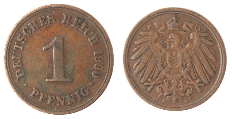 Monete Estere. Germania. 1 Pfennig 1900. Ae. BB.