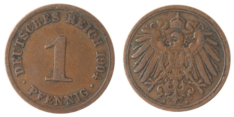 Monete Estere. Germania. 1 Pfennig 1904. Ae. BB.