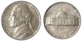 Monete Estere. Usa. 5 Cents 1943 Jefferson. Ag. 350. SPL.
