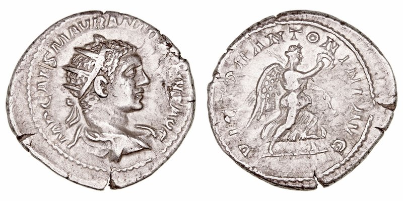 Heliogábalo
Antoniniano. AR. (218-222). R/VICTOR ANTONINI AVG. 4.68g. RIC.155. ...