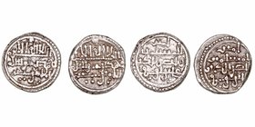 Imperio Almorávide
Alí Ben Yusuf
Quirate. AR. Lote de 2 monedas. V.1775. MBC.