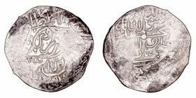 Acuñaciones de Oriente
Mongoles de Persia e Irak
Dírhem. AR. (H 745-754). 2.75g. Mi. pág.260. MBC-.