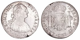 Carlos IV
8 Reales. AR. Méjico TH. 1806. Ligeras grietas en cospel de acuñación, por lo demás muy bonita. 26.95g. Cal.705. MBC+.